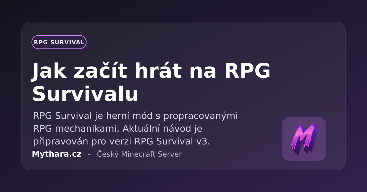 Rpg Wikipedia Jak začít hrát na RPG Survivalu | Wiki Mythara.cz